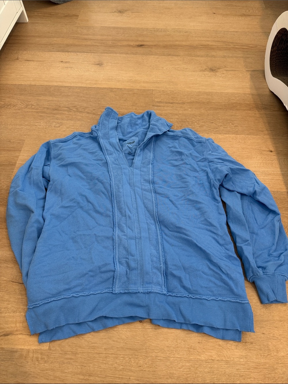Aerie Light Blue Hooded Pullover Sweater size XXS